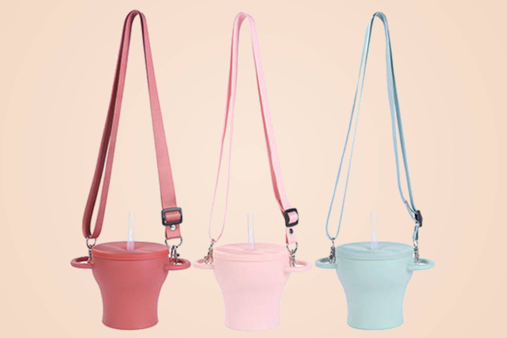 babymalie Snackbecher Trinkbecher Schlaufe haengend